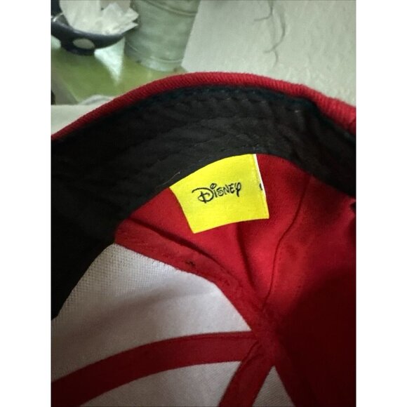 New Minnie Mouse Hat Red with Polka Dot Ears Black Bow Disney Adjustable - Picture 7 of 7